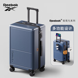 Reebok锐步行李箱PC拉杆箱多功能登机箱旅行密码箱皮箱子纳石蓝20英寸