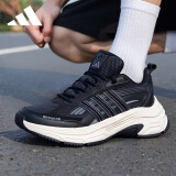 阿迪达斯 （adidas）男女运动鞋轻便耐磨休闲老爹鞋透气缓震跑步鞋  黑 41 