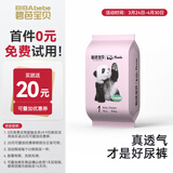 碧芭宝贝Panda胖达熊猫系列纸尿裤婴儿尿不湿 【便携装】NB码4片（0-5kg）