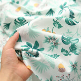 3号馆春季新款 纯棉布料 田园小碎花 斜纹印花布儿童床单手工全棉布料 绿野森也-1.6米宽一米价 一米 多拍不裁开