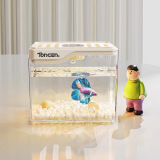 宠街坊鱼缸生态缸小型桌面迷你塑料缸家用客厅金鱼缸水族箱观赏鱼缸