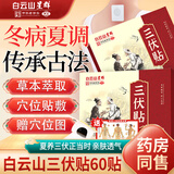 洪艾堂白云山艾草三伏贴膏湿寒贴儿童成人鼻炎冬病夏调排温艾灸贴穴位贴 【60贴】白云山三伏贴共2盒