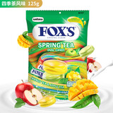 Fox'sfoxs水晶糖 四季茶风味水晶糖 125g 印尼进口 硬糖休闲零食糖果