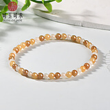 可玉可求和田玉素圈手串 圆珠玉石手链 寓意万事皆顺意 约3毫米 D2879z