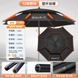 渔之源钓鱼伞防雨垂钓加厚多向钓伞渔具伞户外钓鱼遮阳伞 1.8米 【加硬不锈钢】UPF50+更防晒