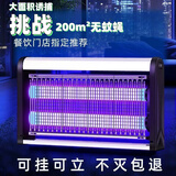 千居惠灭蚊灯室内家用灭蝇灯商用餐厅饭店苍蝇捕捉器驱蚊防蚊一扫光神器 6WLED双管增强版（约60平方）