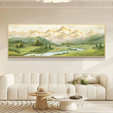 艺环宇日照金山客厅装饰画横幅山水风景画沙发背景墙挂画2026新款壁画