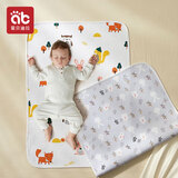 爱贝迪拉隔尿垫婴儿可水洗夏季隔尿床单大号防水姨妈垫月经垫儿童宝宝透气 50*70【特价】（推荐-2条装）小兔+乐园