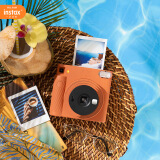 INSTAX富士instax立拍立得 一次成像相机 SQUARE SQ1 赭石橙