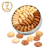 聪明小熊香港珍妮曲奇聪明小熊饼干进口四味休闲零食节日 四味曲奇320g（圆盒单层）