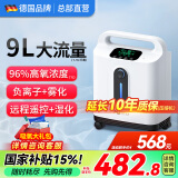 麦德哈特【德国品牌】家用制氧机老人吸氧机便携式氧气机高原车载孕妇雾化 【店长力荐】1-9L可调+雾化+负离子+轻音+遥控