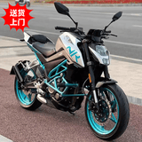 二手新款国四春风NK250电喷水冷燃油上班ABS代步摩托车街车可上牌 蓝色