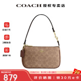 蔻驰（COACH）【官方授权店】蔻驰女包Nolita腋下包斜挎麻将包送女友老婆母亲 CW426IMXHE卡其配棕色(保税仓)