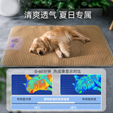 疯狂的主人宠物春夏季凉席四季狗狗清凉垫子中小型犬大狗金毛狗窝猫咪用品S