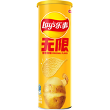 乐事（Lay's）无限薯片 醇香原味104g 罐装 膨化食品 零食 休闲食品
