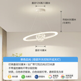 科锐亮奶油风过道走廊小吊灯餐厅餐桌卧室床头客厅灯具现代简约阳台玄关 白色-直径55厘米白光-72瓦