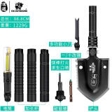 汉道 （HX OUTDOORS） 户外工兵铲多功能铲子野外兵工铲折叠铲铁锹新辐射战术铲 四节铲（带手电）