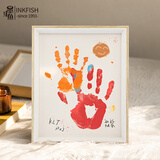 墨斗鱼 情侣DIY手印创意相框生日送男女朋友礼物纪念手印相框