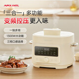 APIXINTL日本安本素电压力锅电高压锅智能高压变频电饭锅家用3-6-8人多功能煲汤电火锅电煮锅 4L