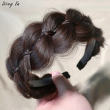 格蒙（GECOMO）鱼骨辫假发发箍女麻花辫子发卡发捆压发头箍编发头饰女款2025新款