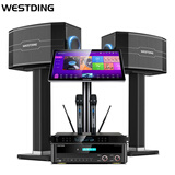 威斯汀（WESTDING）118家庭ktv音响套装点歌机一体KTV唱歌全套设备卡拉OK影院家用智能语音点唱音箱 V16:【七单元】奢华款-演唱级麦克风