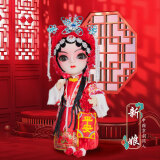 伟龙京剧人偶中国风特色礼物送老外出国北京文创纪念品绢人娃娃桌摆件 新娘（礼盒+礼袋）国粹