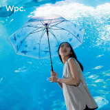 Wpc.长柄雨伞新江之岛水族馆联名日本高颜值透明可爱加固结实抗风雨具