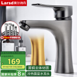 莱尔诗丹（Larsd）面盆水龙头 枪灰色铜主体冷热冷热水龙头洗脸盆洗手盆台盆F021H