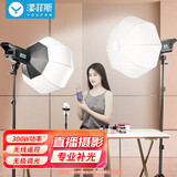 漾菲斯【热销爆款+3C认证】YS10专业直播摄影球形补光灯常亮led拍摄打光柔光灯摄影棚主播短视频摄像套装