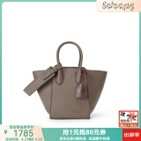 RABEANCO/中号翅膀包菜篮子包女包手提单肩包通勤包包女 87650 大象灰(升级款)