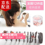 倾欣女士发圈高弹耐用头绳不伤发发绳女生毛巾圈宽边扎头发皮筋 【气质咖色12件套】盒装 强拉不断