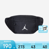 JordanNIKE耐克腰包JORDAN男女儿童单肩包  正黑色 8/20(50*20*10cm) 