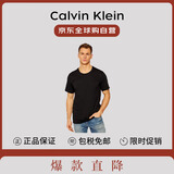 Calvin Klein CK夏季新款潮流轻奢休闲男短袖t恤打底衫3件套装NB4011E黑色S