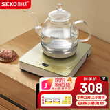 新功（SEKO） 自动上水电热水壶智能茶台烧水壶泡茶专用电茶壶玻璃电茶炉 W13 1L 推荐款W13(24*20)底部上水