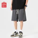 名创优品（MINISO）重磅短裤男夏季户外运动直筒五分裤青少年潮流百搭中裤 深灰 L