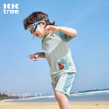 Kocotreekk树儿童泳衣分体短袖男女童防晒游泳衣小中大童宝宝泳装
