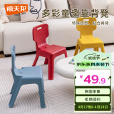 禧天龙（Citylong）加厚防滑耐磨家用餐椅 休闲板凳 圆凳大号换鞋凳子塑料凳子石青色
