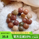 沐玛白玉菩提根子手串手捻绕指柔炭烧猫爪渐变文玩盘玩男女生日礼物男 干枯玫瑰
