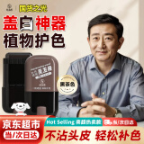 范泳辰胖东來遮白发神器不掉色一次性染发笔美发棒遮盖笔补色补发根黑茶