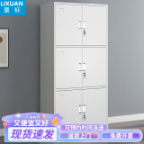 栗轩 文件柜铁皮柜办公室财务会计凭证柜资料储物收纳工具五节柜 带锁 通体三节文件柜 0.5mm