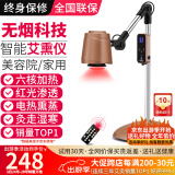 鸿益德 艾灸家用仪器一体机语音无烟熏蒸仪美容院养生理疗艾炙灯烤电仪 深咖升级款-六核加热+红光渗透XJAY18