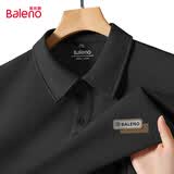 班尼路（Baleno）短袖POLO衫男夏季休闲宽松t恤复古百搭五分袖上衣男装