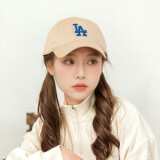 美职棒（MLB）官网男女帽子虞书欣同款软顶棒球帽春夏运动遮阳鸭舌帽520礼物 洛杉矶道奇队/米黄色/66 均码 F