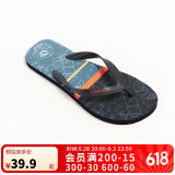 迪卡侬人字拖男拖鞋沙滩鞋耐磨舒适sbt藏青树叶39~40码 4485559
