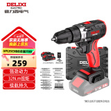 德力西（DELIXI）手电钻锂电钻电动螺丝刀家用充电式手钻电起子电批电动工具箱套装
