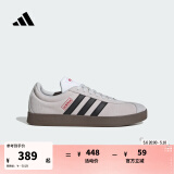 adidas T头鞋 VL COURT 2.0复古板鞋德训鞋男女阿迪达斯轻运动 灰色/黑色/红色JS3003 38.5