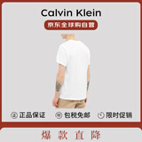 Calvin Klein CK夏季新款运动潮流轻奢休闲男短袖t恤打底衫3件套装100白色 M