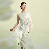 万事利×故宫文化联名款真丝丝巾送妈妈生日礼物长巾十二花神赋  探春来