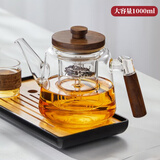 TEAHUE茶壶泡茶壶茶水分离煮茶壶玻璃高硼硅烧水壶办公室沏茶茶具