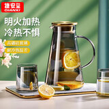 GIANXI冷水壶大容量家用耐高温高硼硅玻璃凉白开水壶单壶节日礼物1.8L